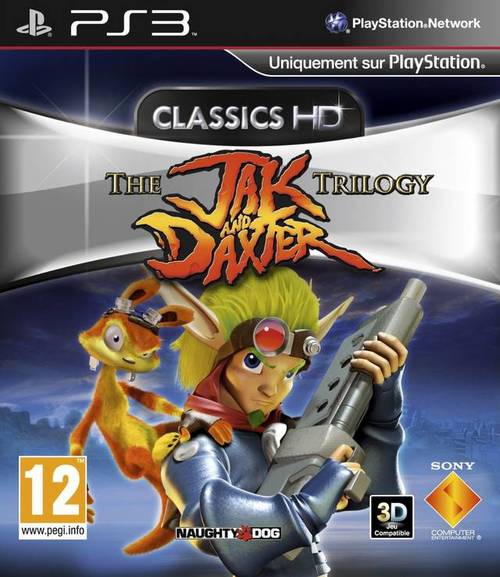 Cover for The Jak and Daxter Trilogy HD Collection.