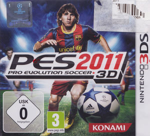 Cover for Pro Evolution Soccer 2011 3D.