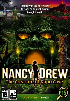 Cover for Nancy Drew: The Creature of Kapu Cave.