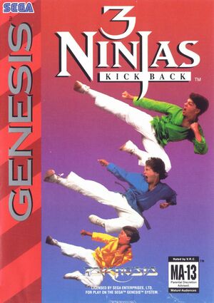 Cover for 3 Ninjas Kick Back.