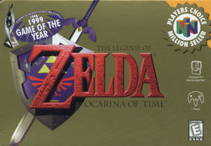 Cover for The Legend of Zelda: Ocarina of Time.