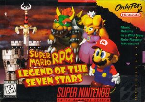 Cover for Super Mario RPG: Legend of the Seven Stars.