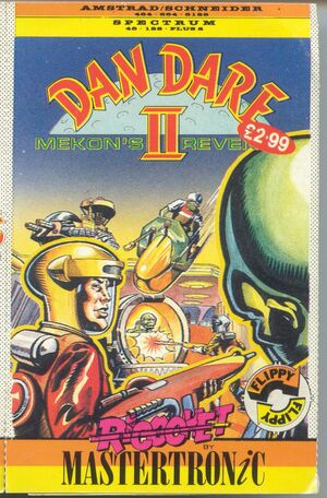 Cover for Dan Dare II: Mekon's Revenge.