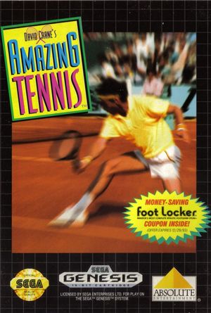 Cover for David Crane's Amazing Tennis.