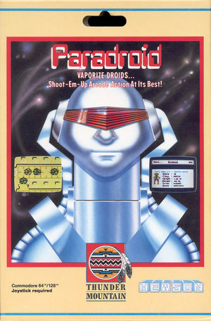 Cover for Paradroid.