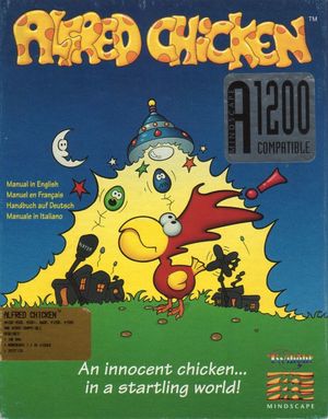 Cover for Alfred Chicken.