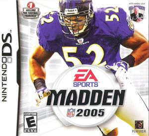 Cover for Madden NFL 2005.