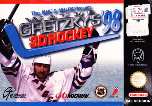 Cover for Wayne Gretzky's 3D Hockey '98.