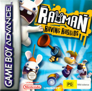Cover for Rayman Raving Rabbids.
