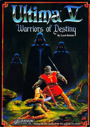 Cover for Ultima V: Warriors of Destiny.