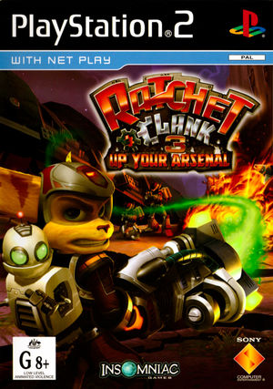Cover for Ratchet & Clank: Up Your Arsenal.