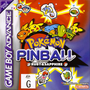 Cover for Pokémon Pinball: Ruby & Sapphire.