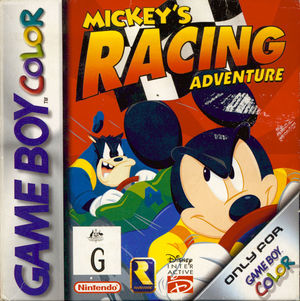 Cover for Mickey's Racing Adventure.