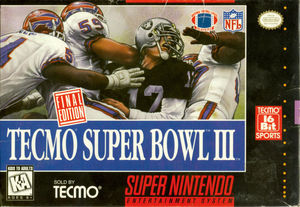 Cover for Tecmo Super Bowl III: Final Edition.