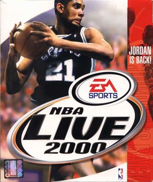 Cover for NBA Live 2000.