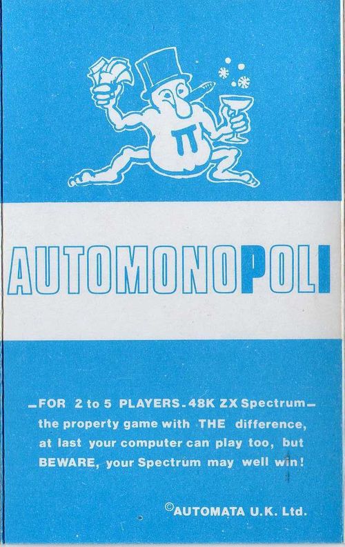 Cover for Automonopoli.