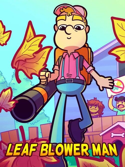 Cover for Leaf Blower Man: This Game Blows!.
