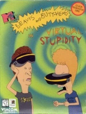 Cover for Beavis and Butt-head in Virtual Stupidity.