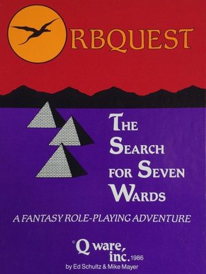 Cover for OrbQuest, The Search For Seven Wards.