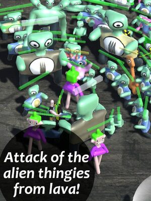 Cover for Attack of the alien thingies from lava!.