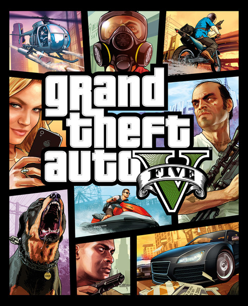Cover for Grand Theft Auto V.
