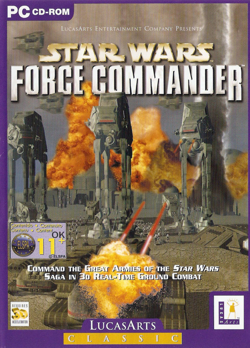 Cover for Star Wars: Force Commander.