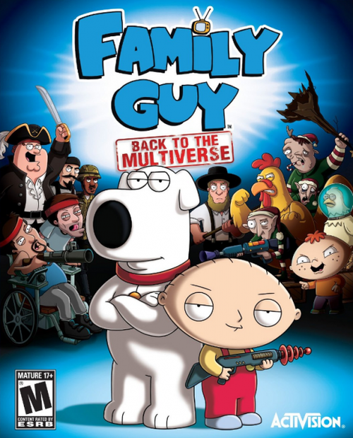 Cover for Family Guy: Back to the Multiverse.
