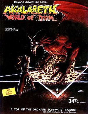Cover for Akalabeth: World of Doom.